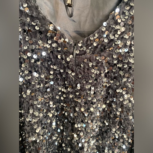 Princess Polly low back sequin silver dress - Picture 8 of 9